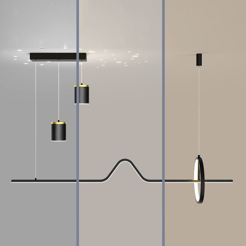 Linear Pendant Lighting Island Lighting Fixtures Modern Kitchen Pendant Lights for Dining Room