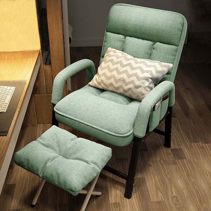 Linen Blend Convertible Chair with Storage for Apartment Chair