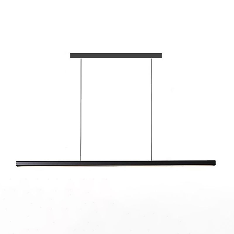 Noordse moderne hangende lichte eetkamer led eenvoudige rechthoek hangsellamp