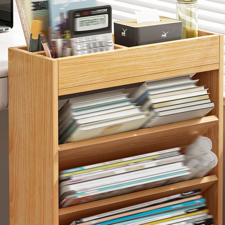 Contemporary Style Bookcase Wooden Book Shelf for Home Office