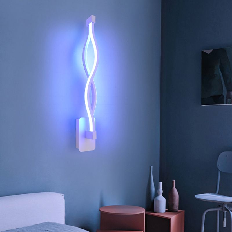 Modern Minimalist Style Linear Wall Mounted Light Fixture Acrylic Wall Sconces for Living Room