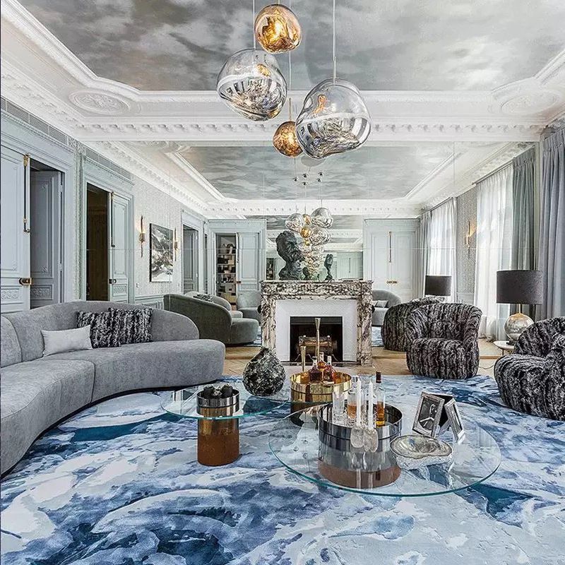 Irregular Electroplated Lava Glass Pendant Light 1 Lights Minimalist Post-modern Lighting Fixture for Restaurant Bar