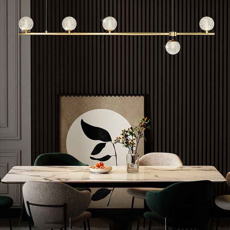 Fixes d'éclairage de l'île en acrylique Globe