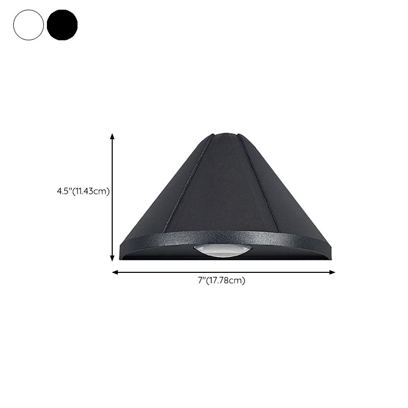 Single Modernism Black/White Wall Mounted Sconce Statement LED Wall Light
