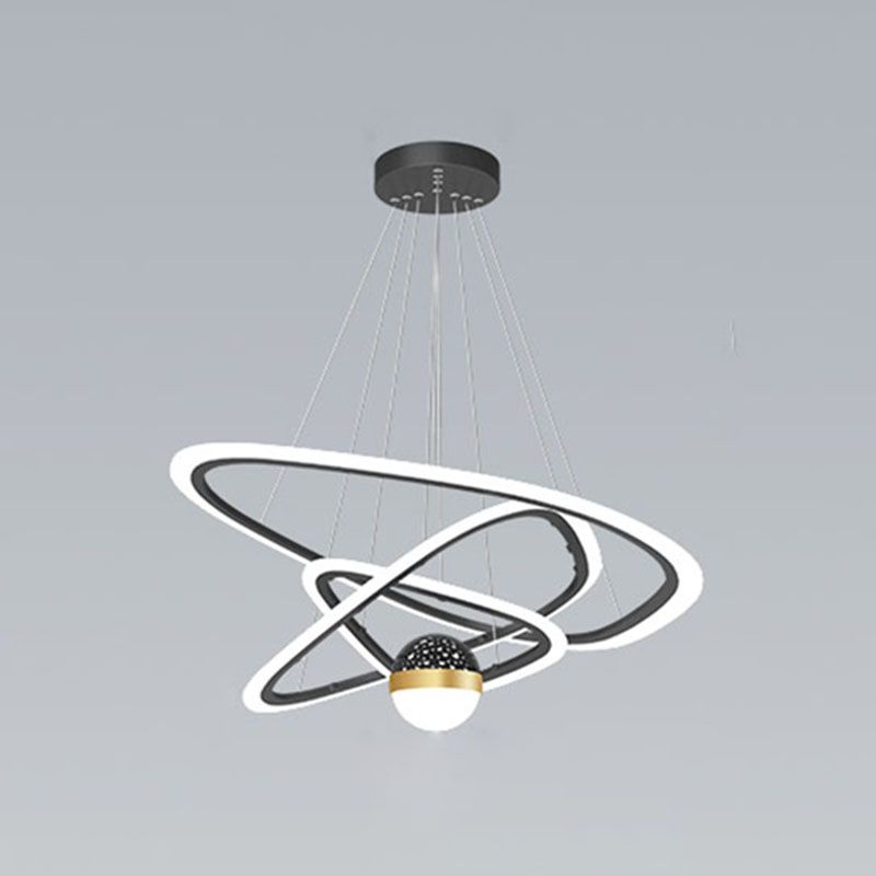 Triangle Shape Chandelier Lights Modern Metal Chandelier Éclairage d'éclairage