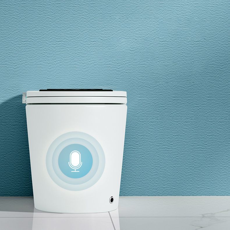 Modern Heated Seat Flush Toilet Floor Mount White Toilet Bowl with Toilet Seat