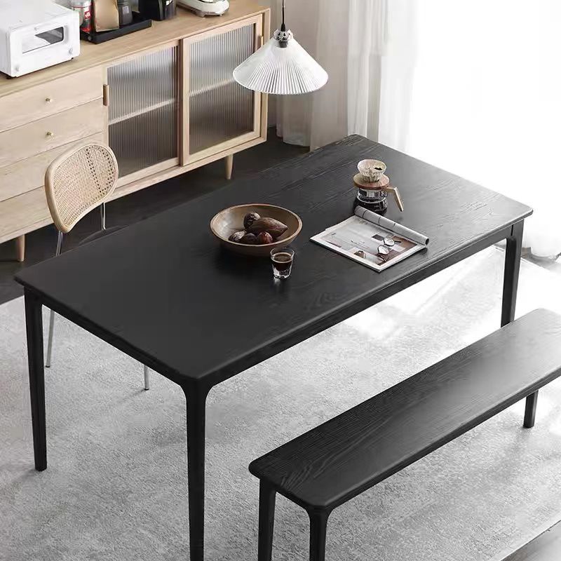Dining Room Solid Wood Dining Table Industrial Rectangle Dinner Table