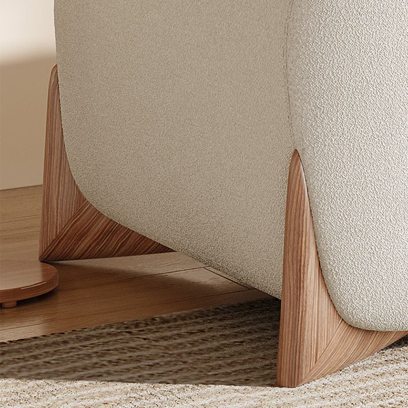 Contemporary 29.52" H Pillow Back Sofa Solid Color Tuxedo Arm Sofa