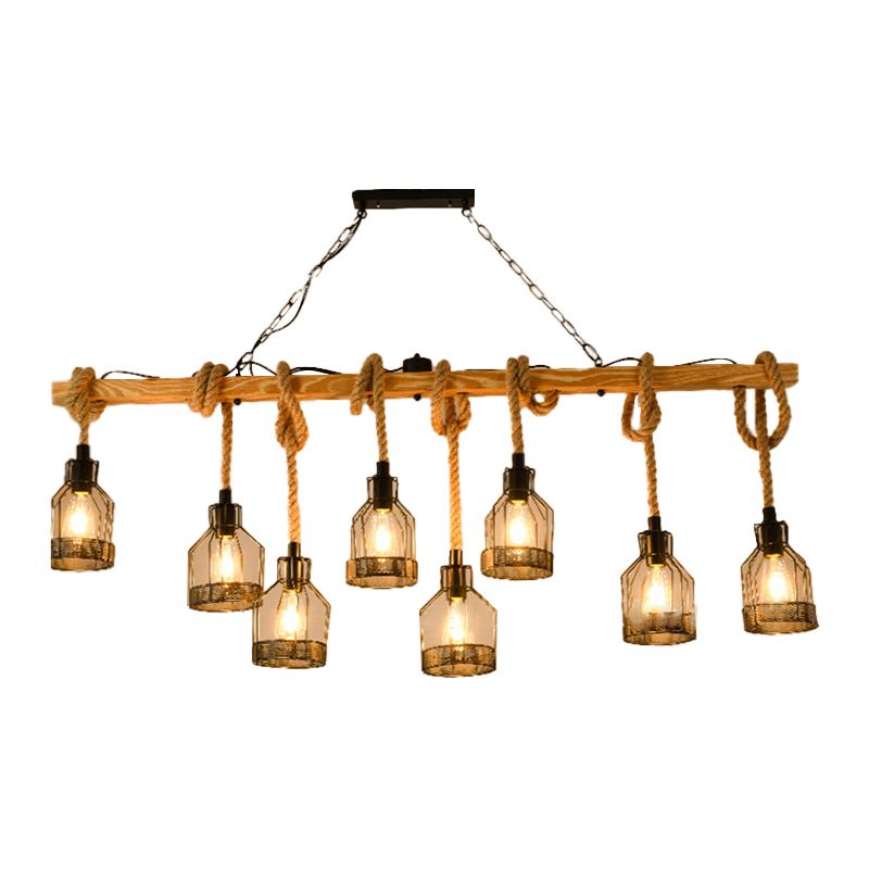 Industrial Island Light Household Metallic Hanging Lighting Fixture for Dining Room