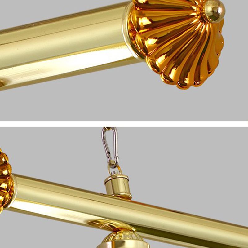 Stainless Steel Billiard Light Country Bowl Shaped Game Room Ceiling Suspension Lamp