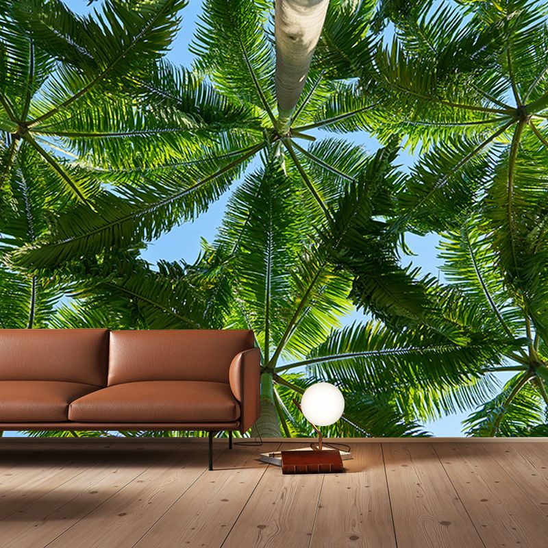 Tropical Trees Murals for Living Room, Water Resistant, Custom Size Available