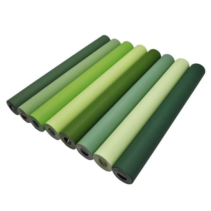 Solid Color Pattern Wallpaper Roll Unpasted Simple Style Bedroom Wall Art, 54.2-sq ft