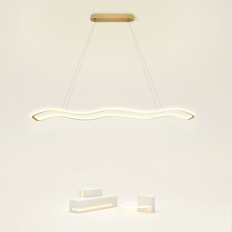 Metal Geometry Shade Island Pendant Modern Style 1 Light Island Lighting for Living Room