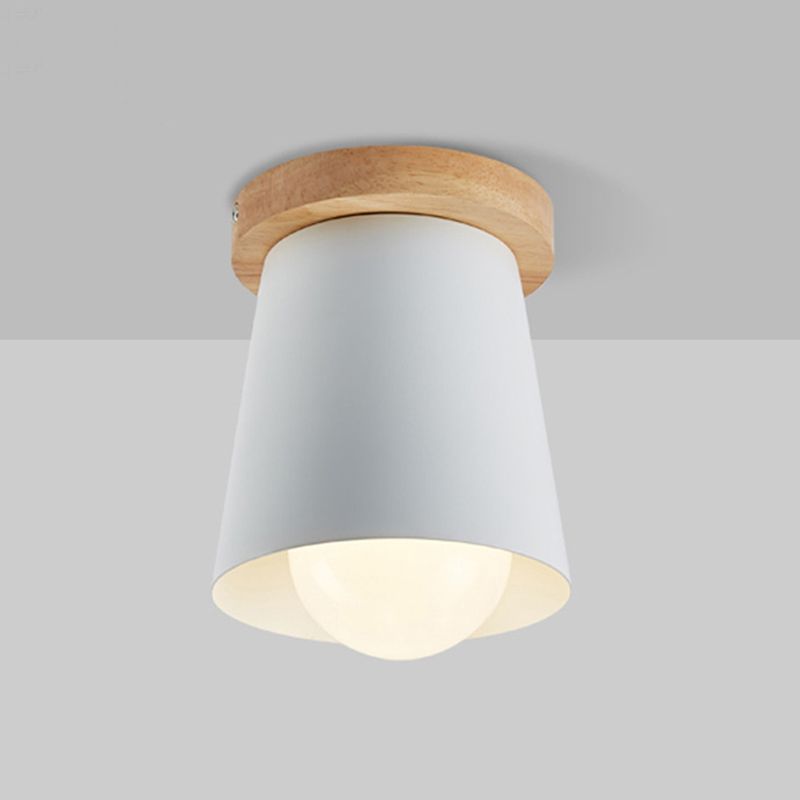 1 lampe éclairage de plafond style nordique métal conique encastré éclairage de salon