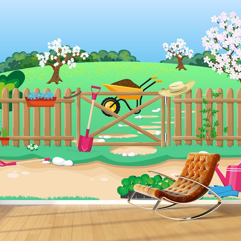 Abstract Country Style Pattern Mural Horizontal Antifouling for Wall Decoration