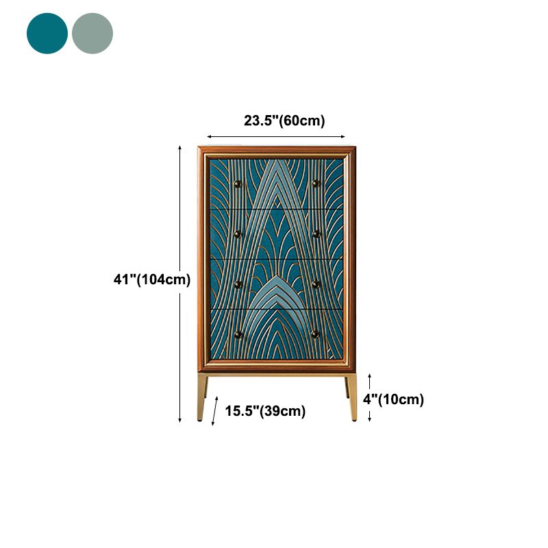 Luxurious Buffet Table Gold Frame Multi Drawer Dining Table for Living Room