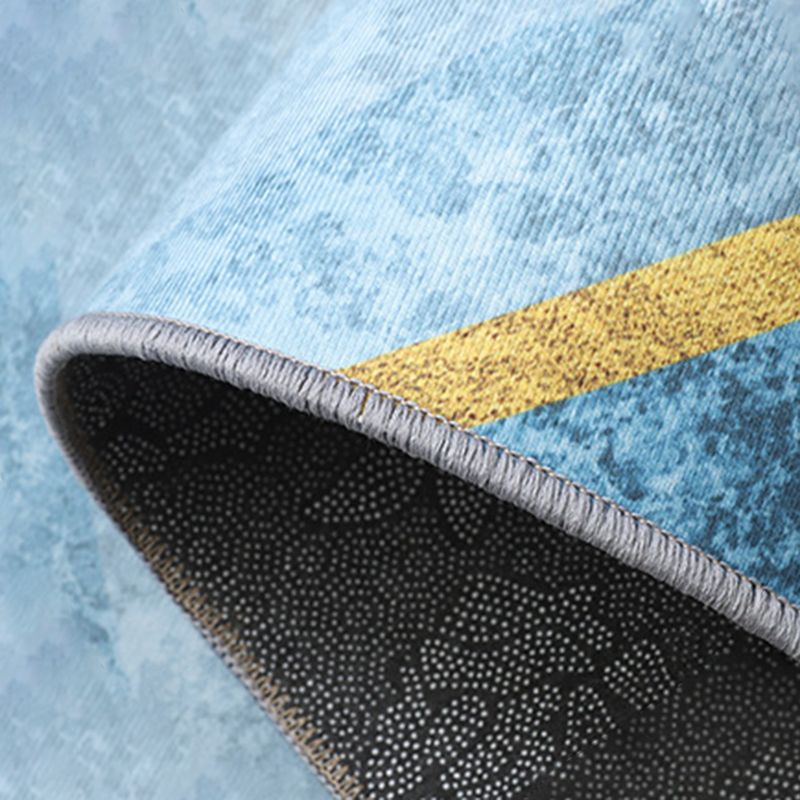 Gray Magnificent Rug Polyester Graphic Indoor Rug Washable Rug for Sitting Room