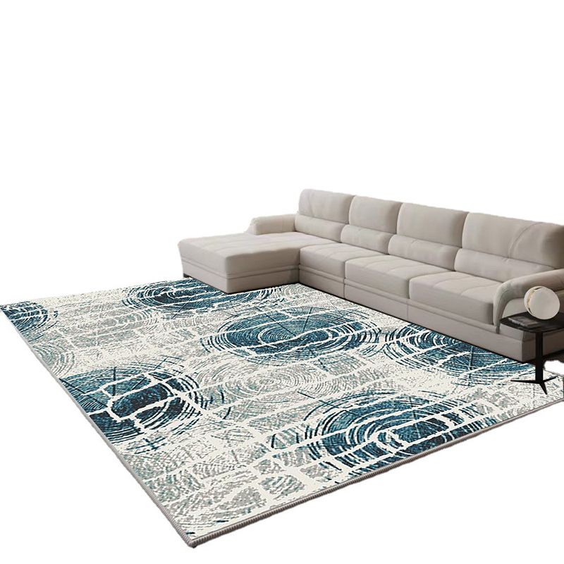 Modern Abstract Rug Gradient Imitation Cashmere Rug Non-slip Area Carpet for Living Room