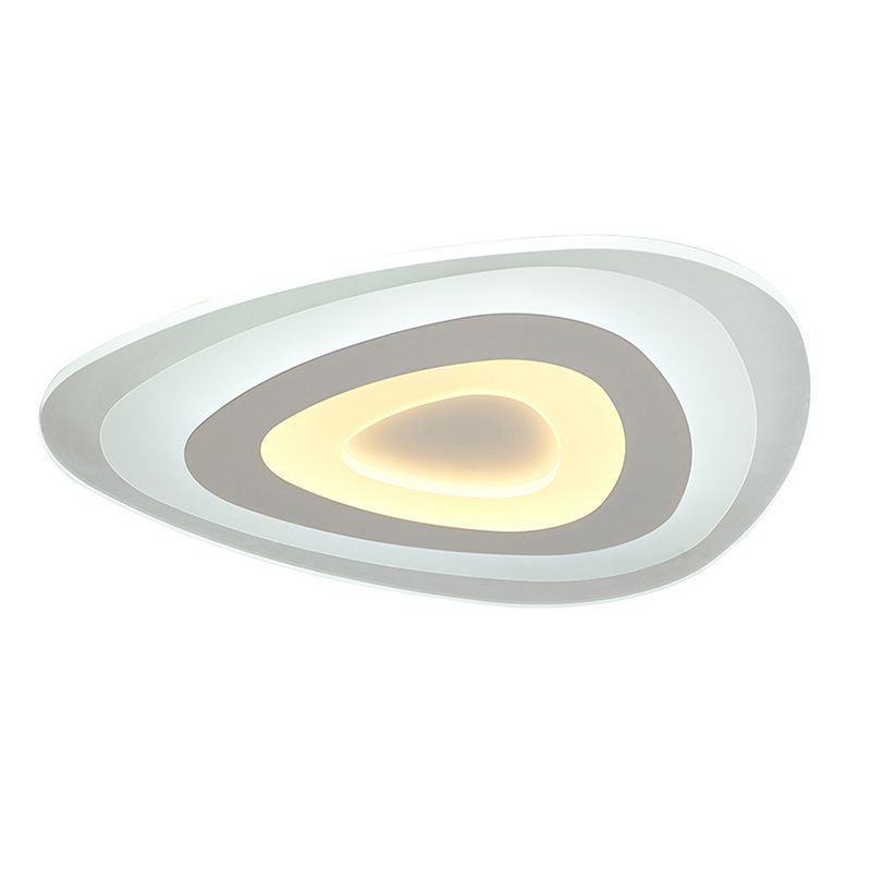 Geometrical Acrylic Led Flush Mount Ceiling Lamp Fixtures Modern Style 1-Light Flush Light