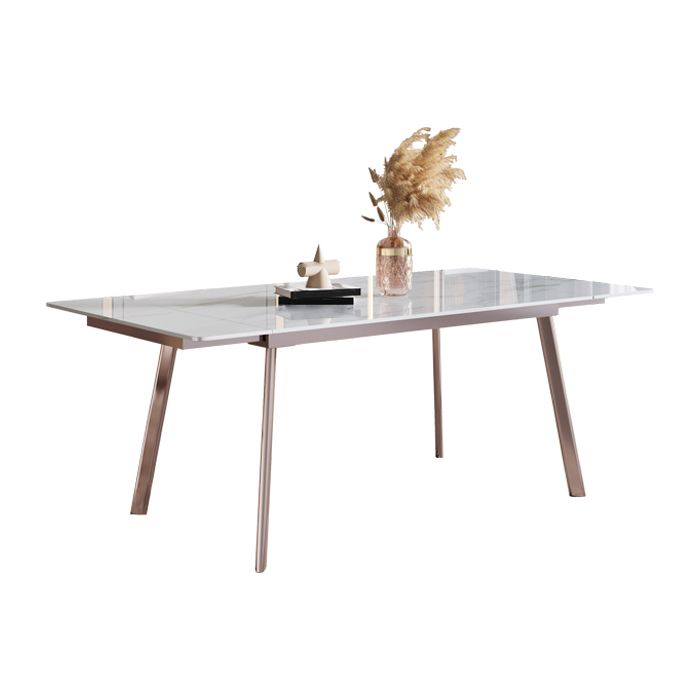 Glam 1/4/5/7 Pieces Dining Set Sintered Stone Dining Table Set with Leather Chairs