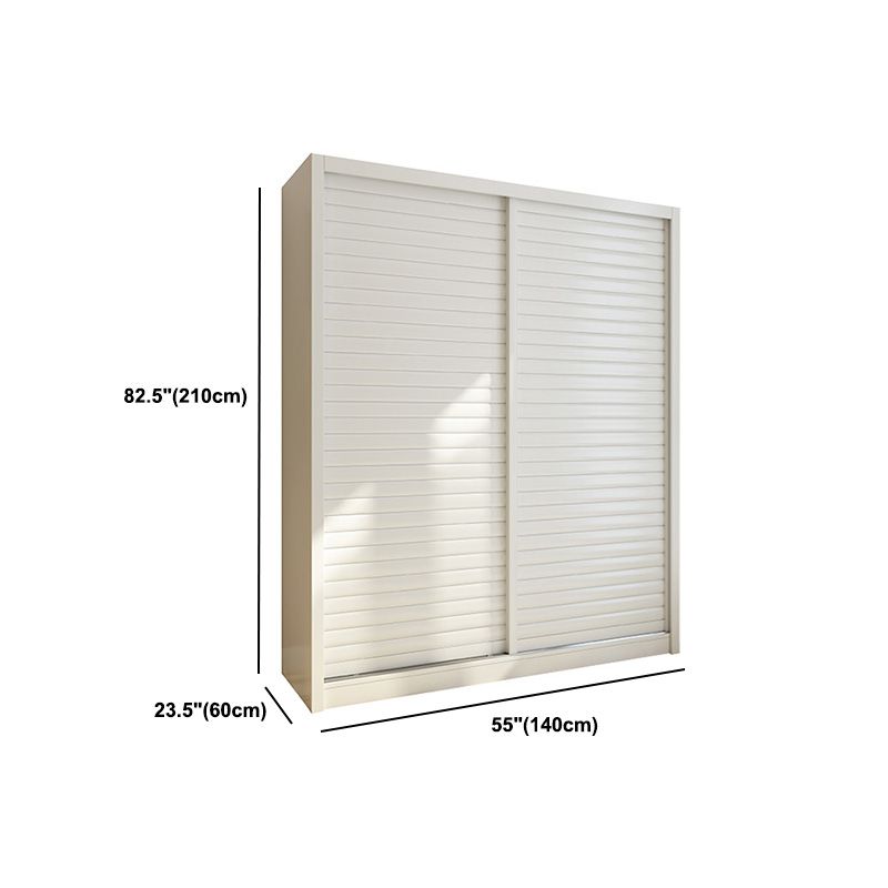 Contemporary Style Wardrobe Armoire Wood Armoire with Sliding Door for Bedroom