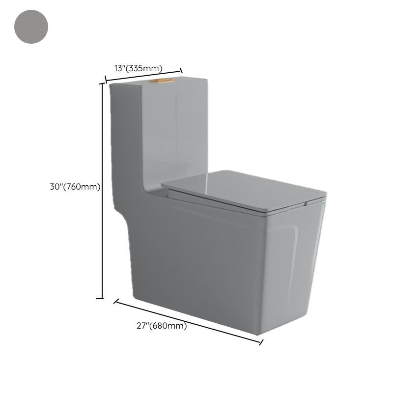 Floor Mounted Toilet All In One Porcelain Urine Toilet Traditional Siphon Jet Toilet
