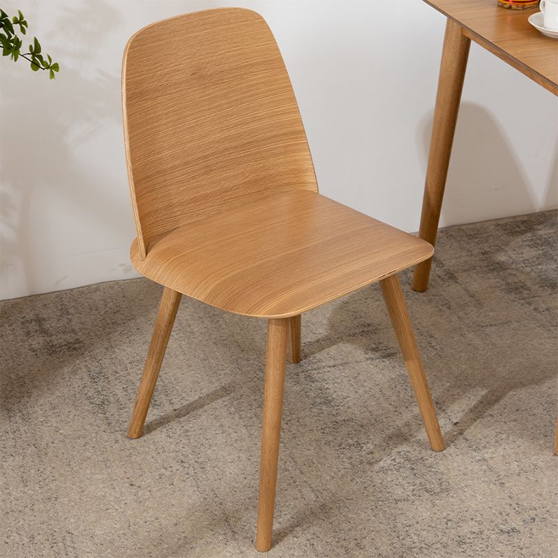 Solid Wood Dining Accent Chair Contemporary Dining Side Chair