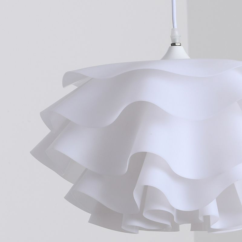 1 Leichter Acryl -Schattenhänge -Leuchte -Leuchte moderne einfache Wohnzimmer -Anhänger Licht
