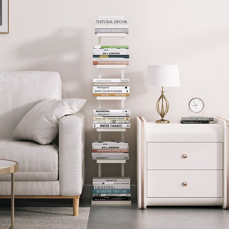 Modern Shelf Bookcase Engineered Wood Open Back Bookshelf for Living Room