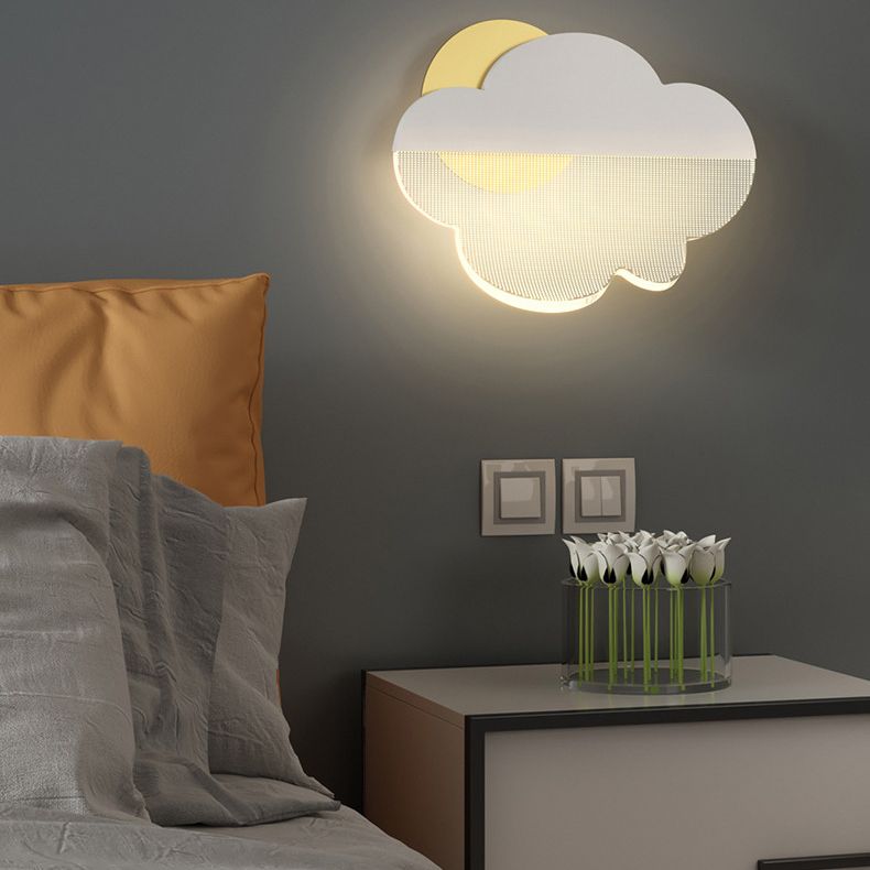 Lámpara de pared de nubes Simplicidad moderna Splique acrílico de pared para sala de estar