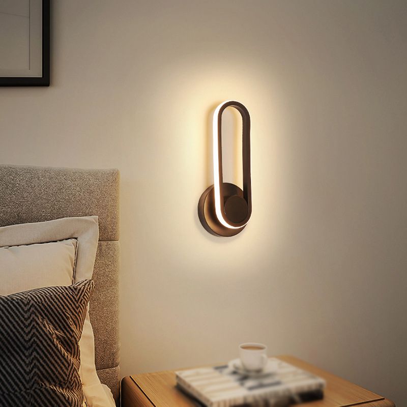 Rotatable LED Wall Lamp Modern Wall Mount Lamp with Silica Gel Shade for Living Room