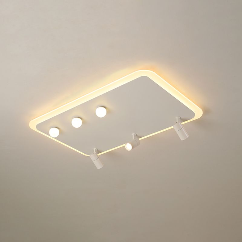 Ultramoderne LED-Deckenleuchten zur Deckenmontage, Deckenleuchte aus weißem Acryl
