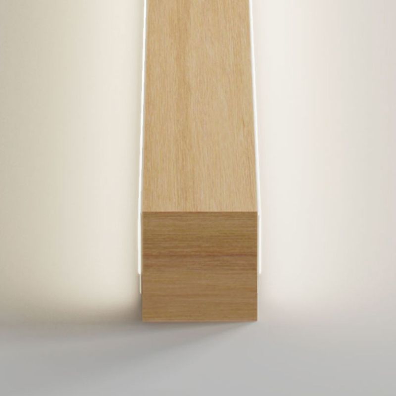 Modern Style Linear Shape Wall Sconce Wood Sconce Lighting for Bedroom