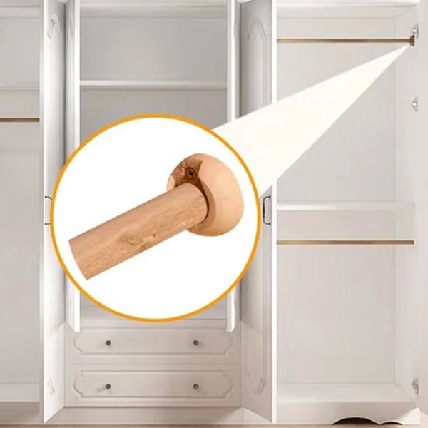 Engineered Wood Cabinet with 2 Drawers French Country White Wardrobe for Home