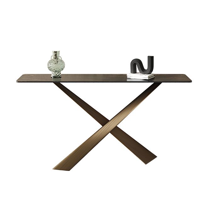16 inch Wide Modern Console Table Rectangle Stone Sofa Console Table