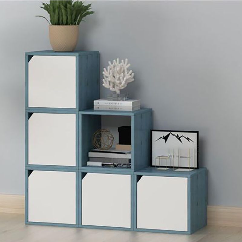 Closed Back Contemporary Bookshelf Engineered Wood Shelf Bookcase for Home