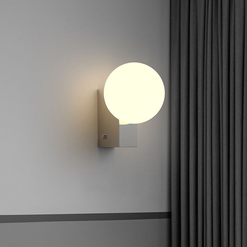 American Style Ball Shape Vanity Light with Glass Shade for Shower Room