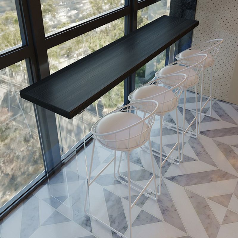 Glam Solid Wood Bar Table Tulip Dining Table for Kitchen Living Room