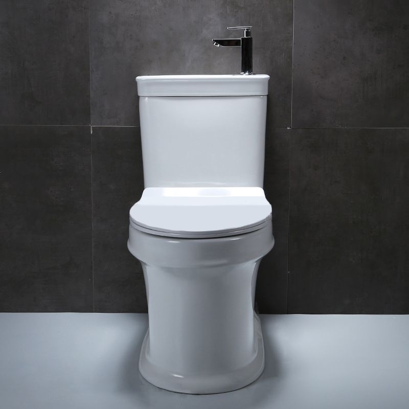 Floor Mounted Toilet One-Piece Toilet Modern Siphon Jet Flush Toilet
