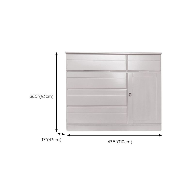 Solid Wood Modern Storage Chest Dresser Horizontal Storage Chest Dresser