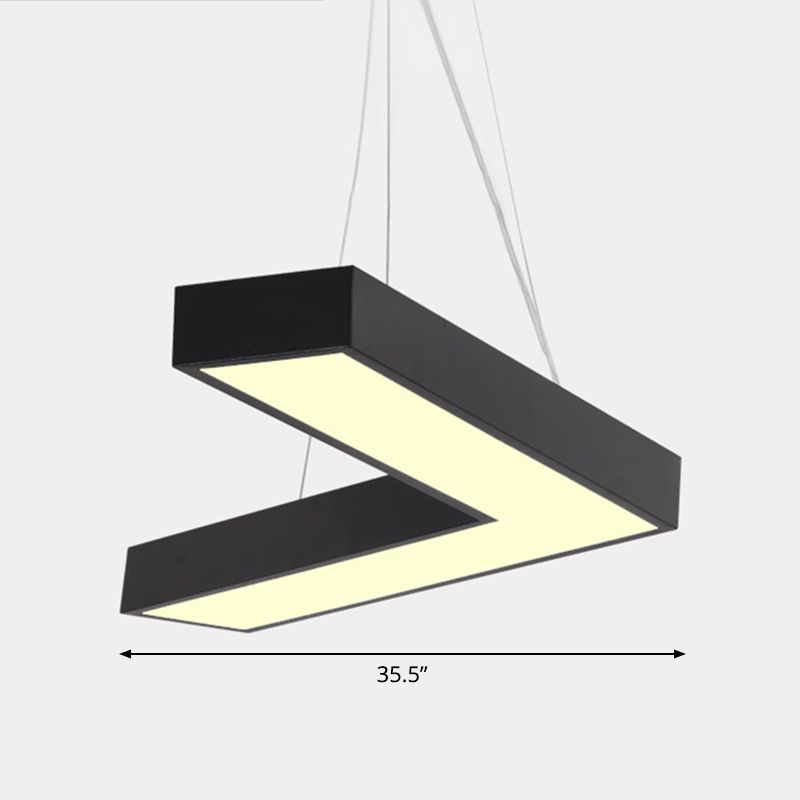 Plafond en forme de V Métal Light Light Light Simplicité LED LED FLUMER POUR RAPHER