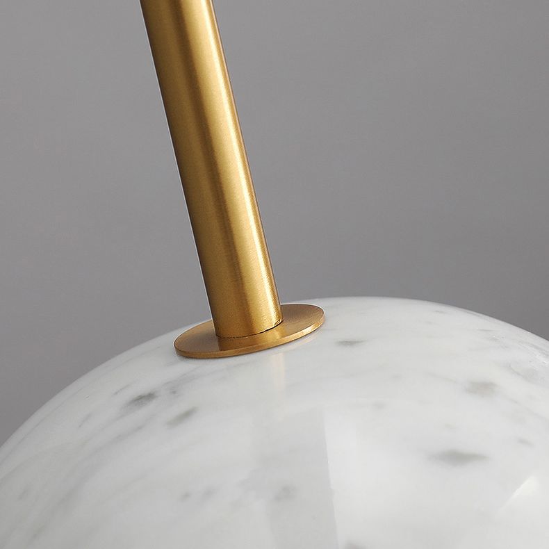 Modern Style Hanging Ceiling Light Global Suspension Pendant Light with Stone Shade