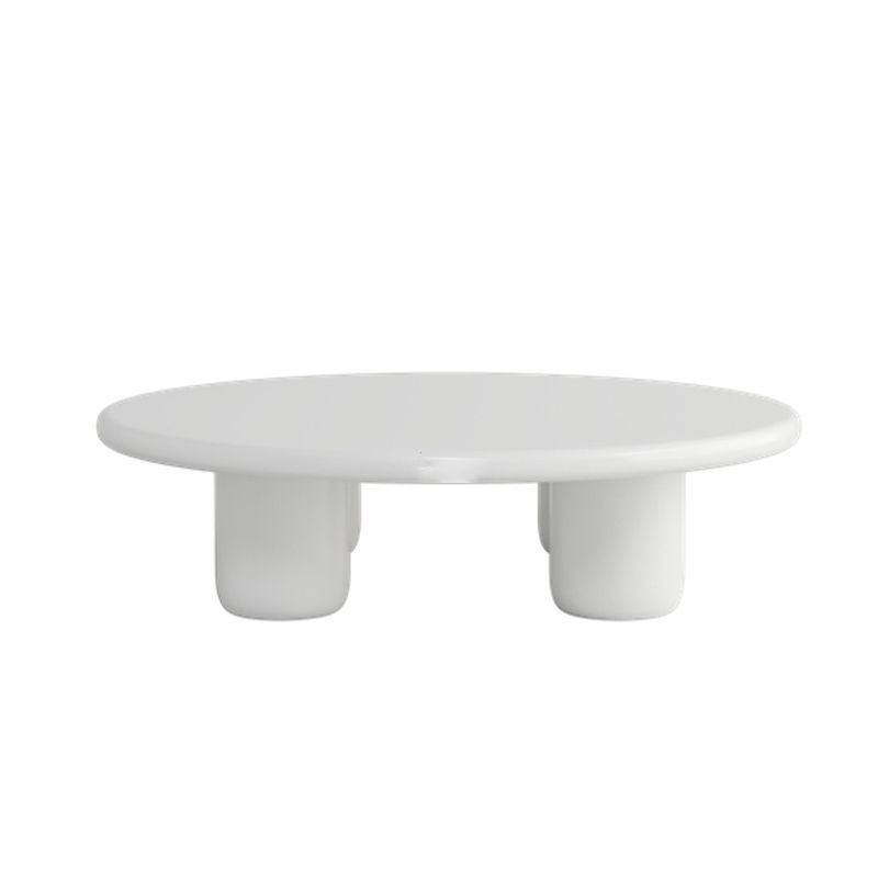 Scandinavian 4 Legs Coffee Table Round 1 Single Cocktail Table