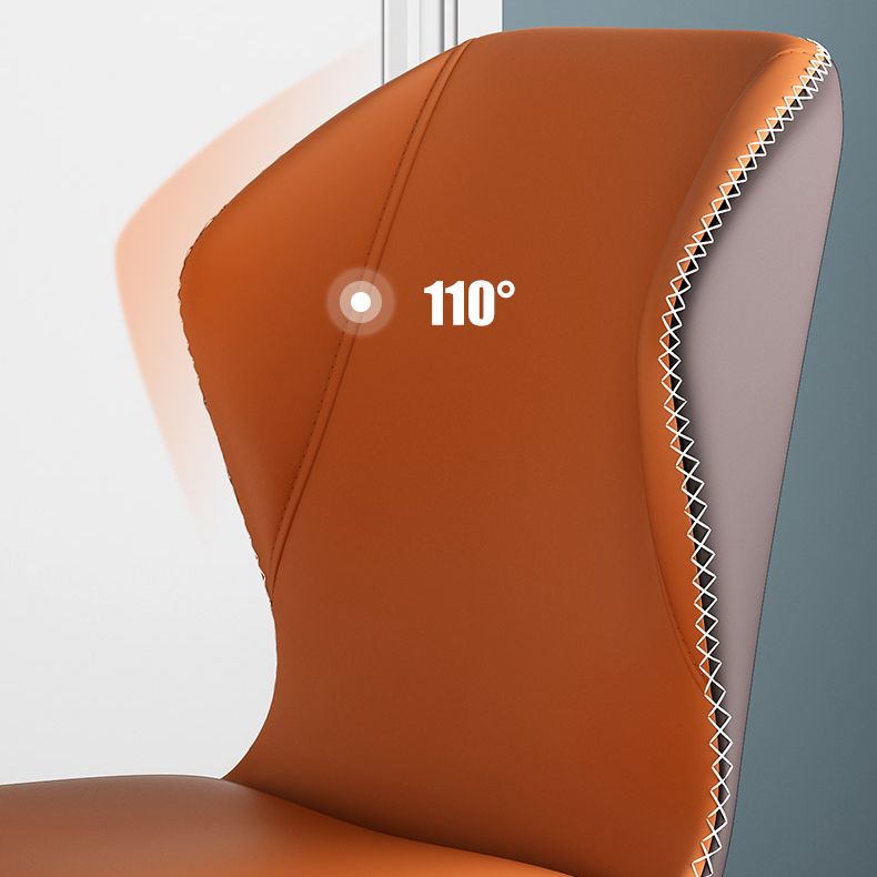 Chaises de salle à manger sans accoudoirs rembourrées à oreilles, chaises d'appoint avec pieds en métal
