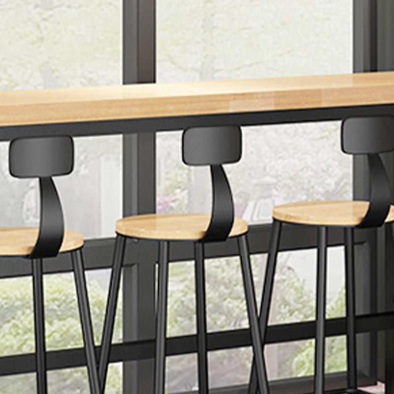 Solid Wood Pub Dining Set 1/2/5/9 Pieces Rectangle Indoor Glam Counter Height Set