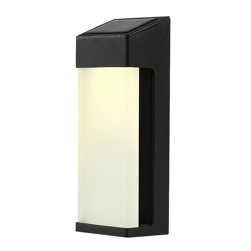 Modern Metal Wall Sconce Geometric Shape Wall Light with Silicone Shade for Living Room