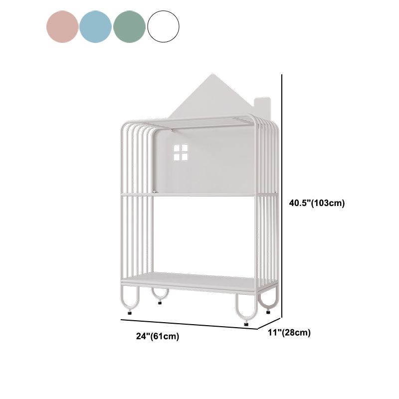 Iron 11" Wide Book Shelf Open Bookcase Vertical Bookcase Shelves Included