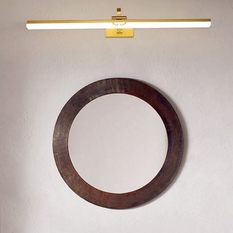 Simple Style Brass LED Lamp Vanity Sconce Lights for Bathroom Powder Room