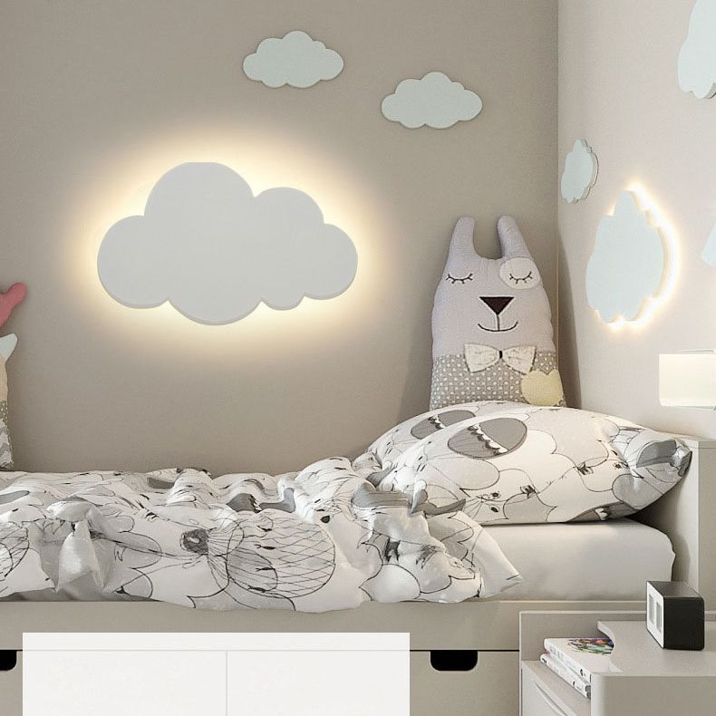 Cloud Metal Wall Sconce Lighting Minimalist Style LED Wall Lighting Fixture for Bedroom