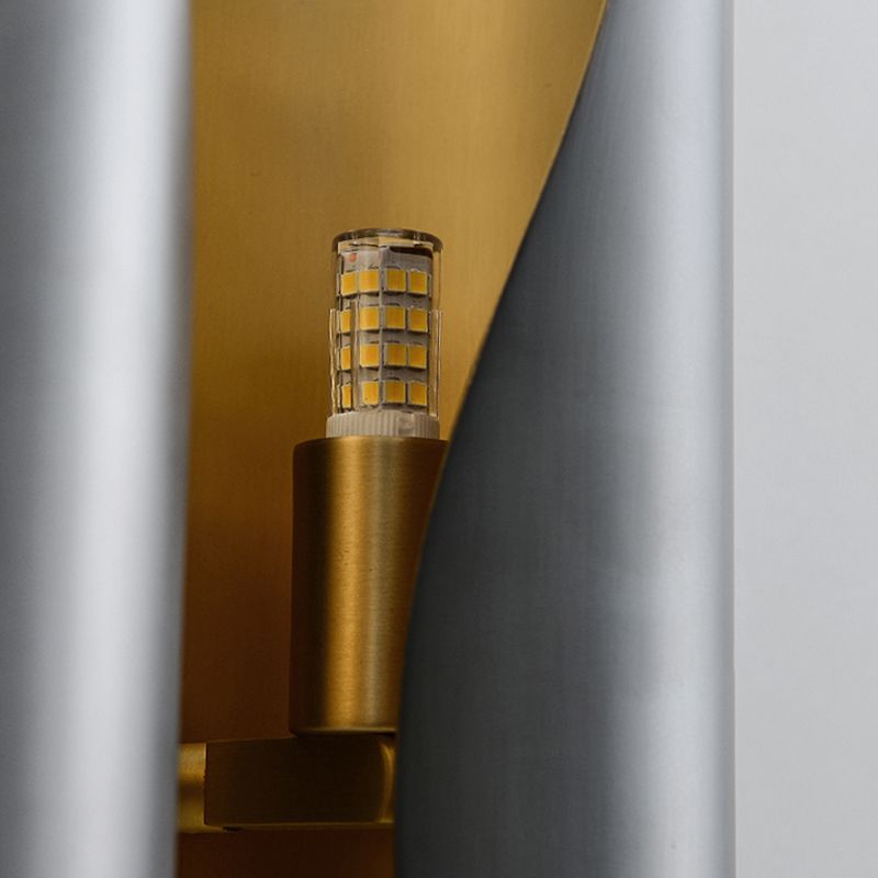 Modern Wall Sconce Geometric Shape Wall Light with Metal Shade for Study
